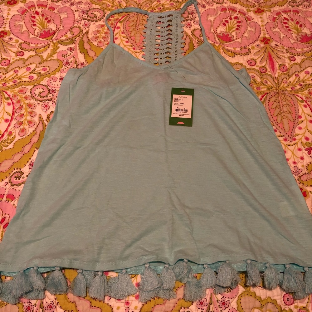 NWT Lilly Pulitzer Nya Tank in Serene Blue
